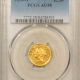 $2.50 1853 $2.50 LIBERTY GOLD QUARTER EAGLE – PCGS MS-61