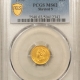 $1 1853 TYPE 1 $1 GOLD DOLLAR – ANACS AU-55 DETAILS! CLEANED, FLASHY W/ NICE LOOK!