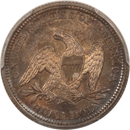 Liberty Seated Quarters 1857 LIBERTY SEATED QUARTER – PCGS MS-63, SMOOTH, PLEASING & CHOICE!