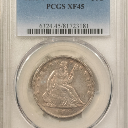 Liberty Seated Halves 1868-S LIBERTY SEATED HALF DOLLAR – PCGS XF-45