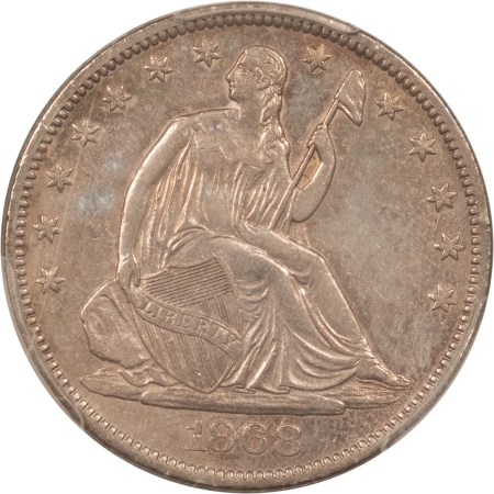 Liberty Seated Halves 1868-S LIBERTY SEATED HALF DOLLAR – PCGS XF-45