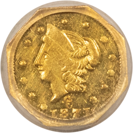 New Certified Coins 1871 50C FRACTIONAL GOLD, BG-924 – PCGS AU-58