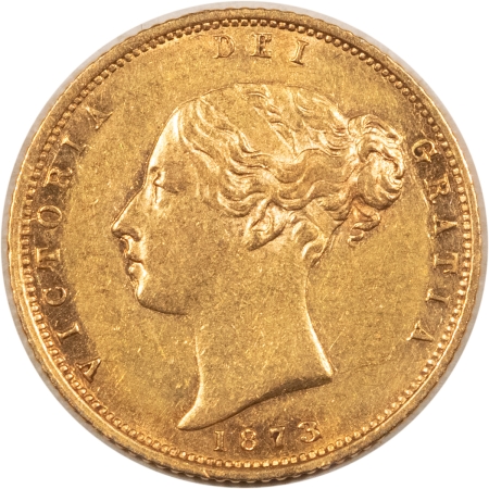 Bullion 1873 GREAT BRITAIN GOLD 1/2 SOVEREIGN KM-735.2 .1177 AGW – HIGH GRADE EXAMPLE!