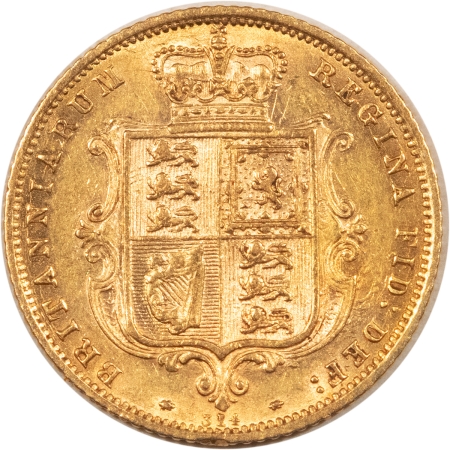 Bullion 1873 GREAT BRITAIN GOLD 1/2 SOVEREIGN KM-735.2 .1177 AGW – HIGH GRADE EXAMPLE!