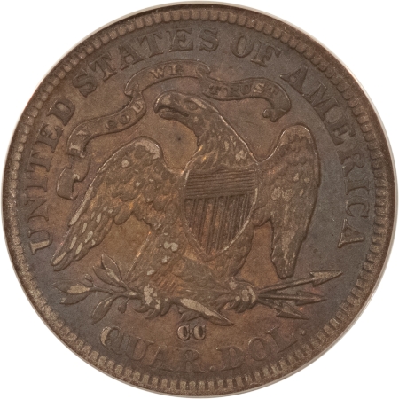 Liberty Seated Quarters 1876-CC LIBERTY SEATED QUARTER – ANACS VF-30, LOOKS XF! PREMIUM QUALITY!