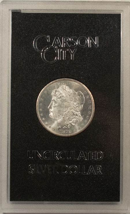 Morgan Dollars 1878-CC $1 MORGAN DOLLAR GSA – UNCIRCUALTED, WITH BOX AND COA! CARSON CITY!