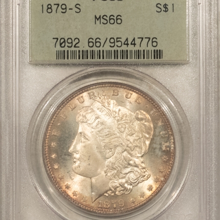 New Store Items 1879-S $1 MORGAN DOLLAR – PCGS MS-66, OGH, FRESH & PQ W/ GREAT SKIN!