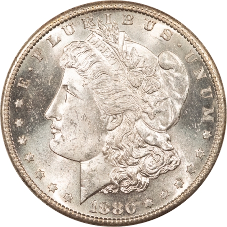 Morgan Dollars 1880-S $1 MORGAN DOLLAR – BLAST WHITE! UNCIRCULATED! SEMI-PROOFLIKE!