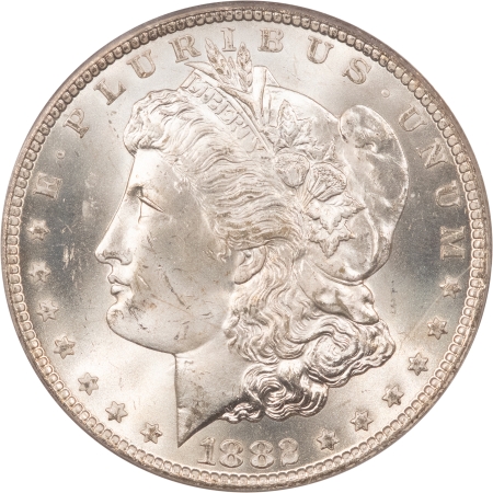 CAC Approved Coins 1882-CC $1 MORGAN DOLLAR – PCGS MS-64, PREMIUM QUALITY! CARSON CITY!