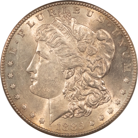 Morgan Dollars 1885-S $1 MORGAN DOLLAR – PCGS AU-58, LUSTROUS! WELL-STRUCK!