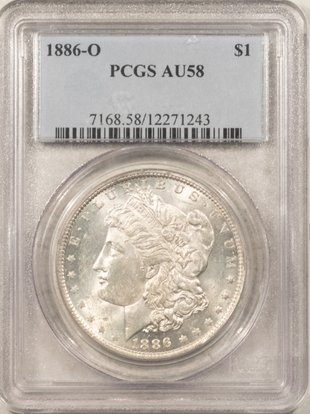 Morgan Dollars 1886-O $1 MORGAN DOLLAR – PCGS AU-58