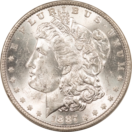 Morgan Dollars 1887 $1 MORGAN DOLLAR – BLAST WHITE UNCIRCULATED!