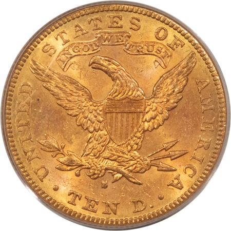 $10 1887-S $10 LIBERTY GOLD EAGLE – PCGS MS-63, ATTRACTIVE BETTER DATE, GREAT VALUE!