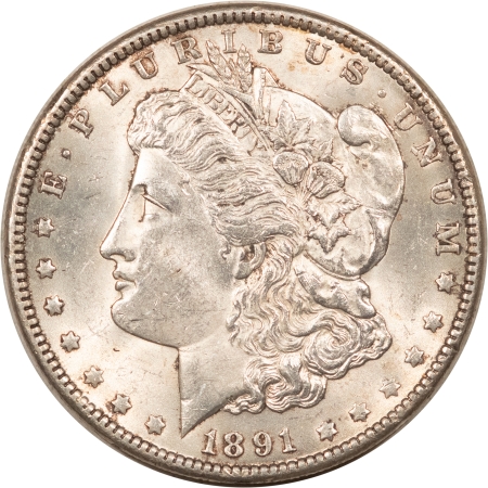 Morgan Dollars 1891 $1 MORGAN DOLLAR – HIGH GRADE EXAMPLE, NEARLY FULL UNCIRCULATED!