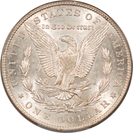 Morgan Dollars 1895-S MORGAN DOLLAR – PCGS AU-55, BLAST WHITE, LUSTROUS, LOOKS 58! KEY-DATE!