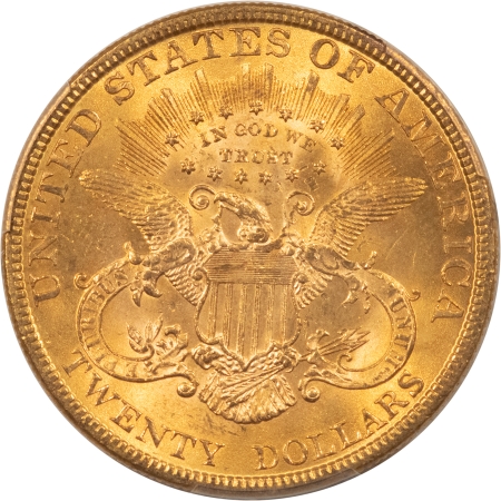 $20 1896 $20 LIBERTY GOLD DOUBLE EAGLE – PCGS MS-63, CHOICE BETTER DATE!