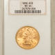 $10 1892-O $10 LIBERTY GOLD EAGLE – PCGS MS-62, FLASHY BU!