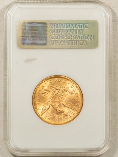 $10 1898 $10 LIBERTY GOLD EAGLE – NGC MS-64, LOWER POP! FATTY & PREMIUM QUALITY!