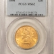 $10 1907 $10 INDIAN GOLD EAGLE, NO MOTTO – PCGS MS-61, AUGUSTUS SAINT GAUDENS HOLDER