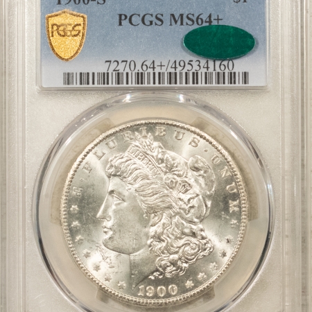 CAC Approved Coins 1900-S $1 MORGAN DOLLAR – PCGS MS-64+, PREMIUM QUALITY! CAC APPROVED!