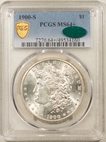 CAC Approved Coins 1900-S $1 MORGAN DOLLAR – PCGS MS-64+, PREMIUM QUALITY! CAC APPROVED!