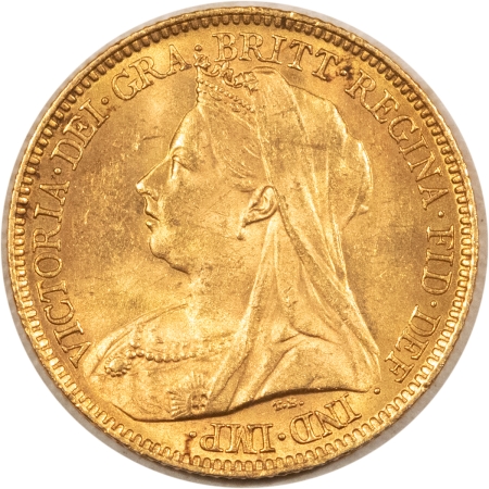 Bullion 1901 GREAT BRITAIN GOLD 1/2 SOVEREIGN, KM-784 .1177 AGW – UNCIRC, FLASHY, FRESH!