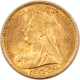 Bullion 1901 GREAT BRITAIN GOLD 1/2 SOVEREIGN, KM-784 .1177 AGW – UNCIRC, FLASHY, FRESH