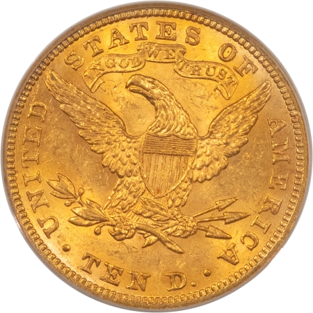 $10 1902 $10 LIBERTY GOLD EAGLE – PCGS MS-62, OLD GREEN HOLDER & PREMIUM QUALITY!