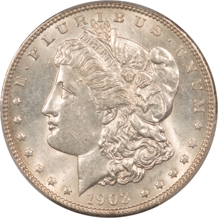 Morgan Dollars 1903 $1 MORGAN DOLLAR – PCGS MS-62, BLAST WHITE!