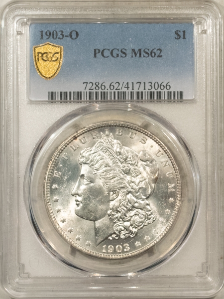 Morgan Dollars 1903-O $1 MORGAN DOLLAR – PCGS MS-62, BLAST WHITE & LUSTROUS!