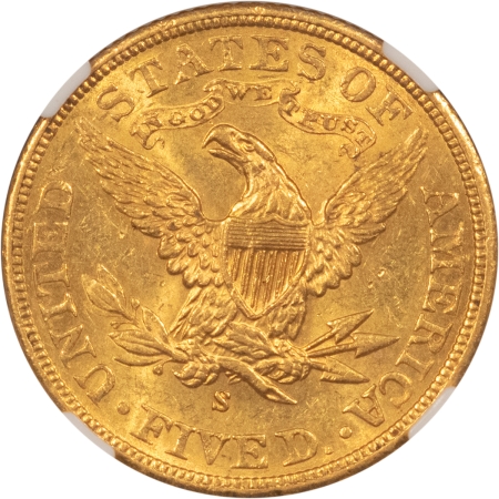 $5 1903-S $5 LIBERTY GOLD HALF EAGLE – NGC MS-61