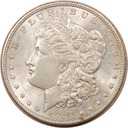 Morgan Dollars 1904-O $1 MORGAN DOLLAR – HIGH GRADE, NEARLY UNCIRCULATED, LOOKS CHOICE!