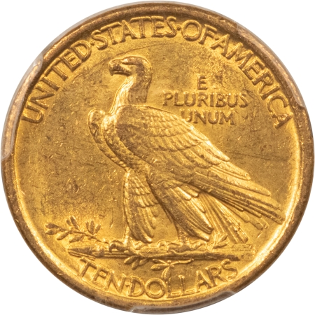 $10 1907 $10 INDIAN GOLD EAGLE, NO MOTTO – PCGS MS-61, AUGUSTUS SAINT GAUDENS HOLDER