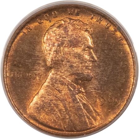 Lincoln Cents (Wheat) 1909-S VDB LINCOLN CENT – PCGS MS-64 RB, NICE ORIGINAL KEY-DATE!