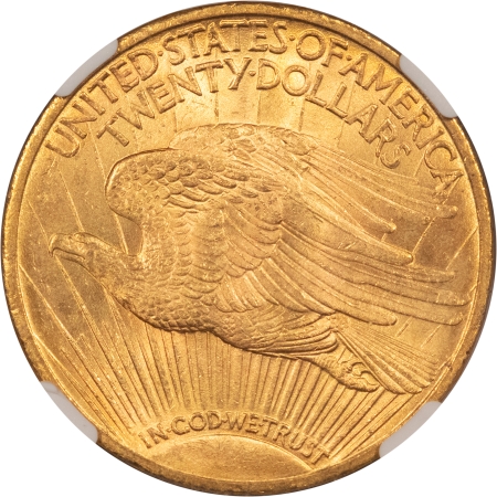 $20 1910 $20 ST GAUDENS GOLD DOUBLE EAGLE – NGC MS-63, CHOICE BETTER DATE!