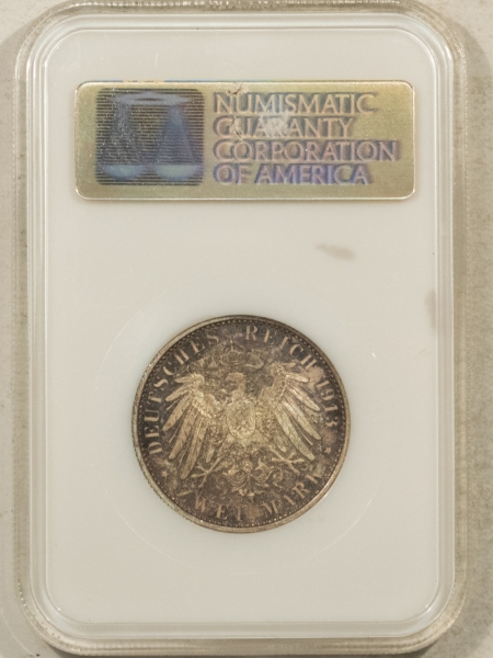 New Certified Coins 1913 2 MARK SILVER GERMANY PRUSSIA, Y-134 – NGC MS-65, FATTY & PREMIUM QUALITY!