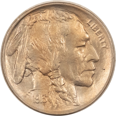 Buffalo Nickels 1913 TY I BUFFALO NICKEL – UNCIRCULATED, VERY CHOICE! CLAIMS TO GEM!