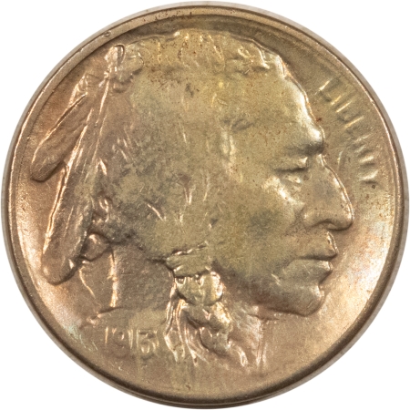 Buffalo Nickels 1913-S TY II BUFFALO NICKEL – AU/UNCIRCULATED DETAILS, BUT CLEANED