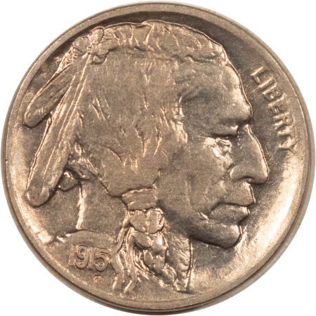 Buffalo Nickels 1915-D BUFFALO NICKEL – HIGH GRADE, NEARLY UNCIRCULATED, LOOKS CHOICE!