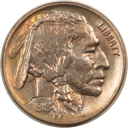 Buffalo Nickels 1918 BUFFALO NICKEL – HIGH GRADE EXAMPLE! PRETTY!