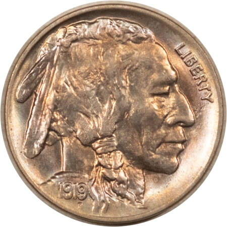 Buffalo Nickels 1919 BUFFALO NICKEL – UNCIRCULATED! LOOKS GEM! PRETTY!