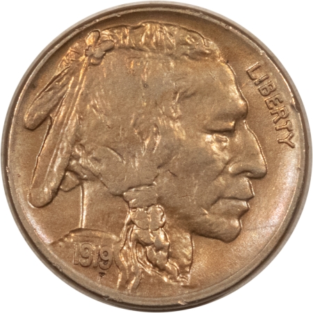 Buffalo Nickels 1919-S BUFFALO NICKEL – VERY CLOSE TO UNC BUT W/ REVERSE SCRATCHES!