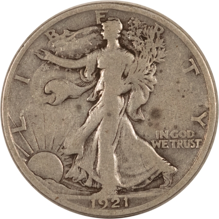 New Store Items 1921-S WALKING LIBERTY HALF DOLLAR – PLEASING CIRCULATED EXAMPLE!