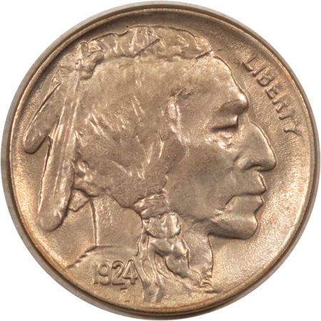 Buffalo Nickels 1924 BUFFALO NICKEL – UNCIRCULATED! LOOKS CHOICE!