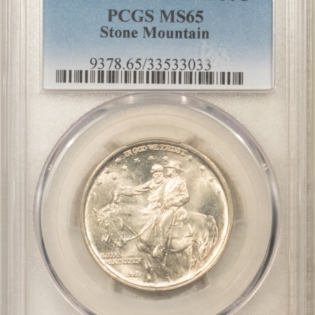 New Certified Coins 1925 STONE MOUNTAIN COMMEMORATIVE HALF DOLLAR – PCGS MS-65, FRESH WHITE GEM!