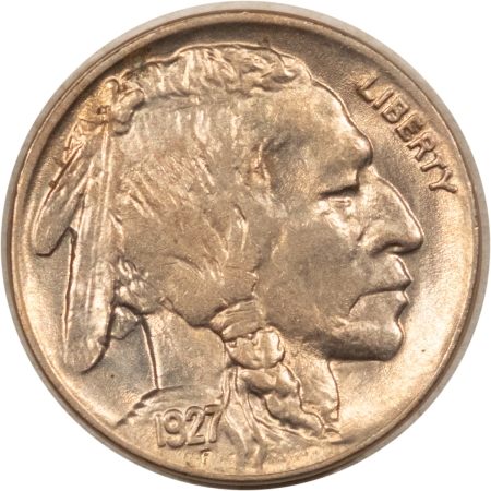 Buffalo Nickels 1927 BUFFALO NICKEL – UNCIRCULATED! CLAIMS TO CHOICE!