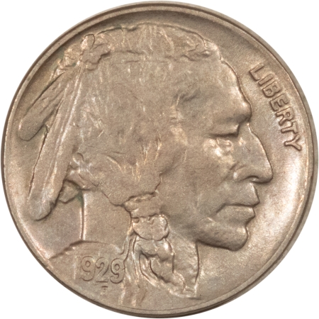 Buffalo Nickels 1929-D BUFFALO NICKEL – HIGH GRADE, NEARLY UNCIRCULATED, LOOKS CHOICE!