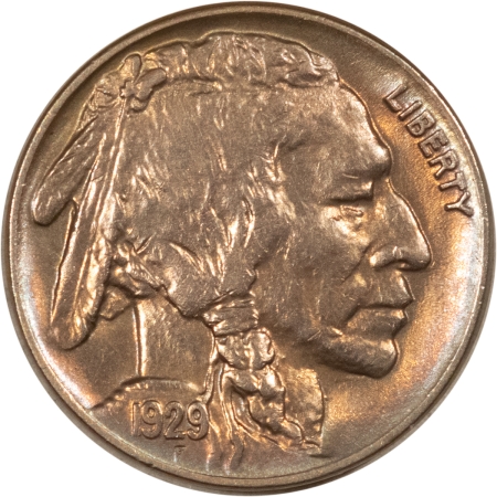 Buffalo Nickels 1929-S BUFFALO NICKEL – UNC DETAILS, BUT CLEANED – STILL PRETTY!