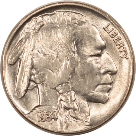 Buffalo Nickels 1934 BUFFALO NICKEL – UNCIRCULATED, VERY CHOICE!