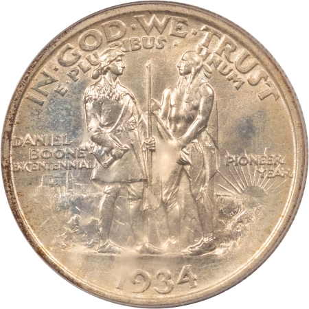 New Certified Coins 1934 BOONE COMMEMORATIVE HALF DOLLAR – PCGS MS-64